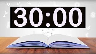 30 Minute Reading Timer! Timer for studying, students, kids! Set timer for 30 mins!