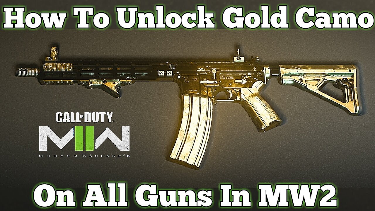 How To Unlock Gold Camo For All Guns In MW2 (COD'S Easiest Gold Camo