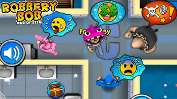 Robbery Bob - Prison vs Robbery Bob 2 Gameplay Walkthrough Ep 111