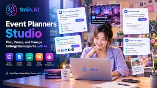 Event Planners Studio | Plan and Create Better with 1min.AI