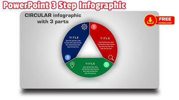 3. Free download PowerPoint Presentation with 3 Step Circular Infographic
