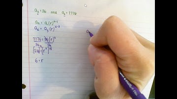 Using two terms of a Geometric Sequence to find the explicit formula