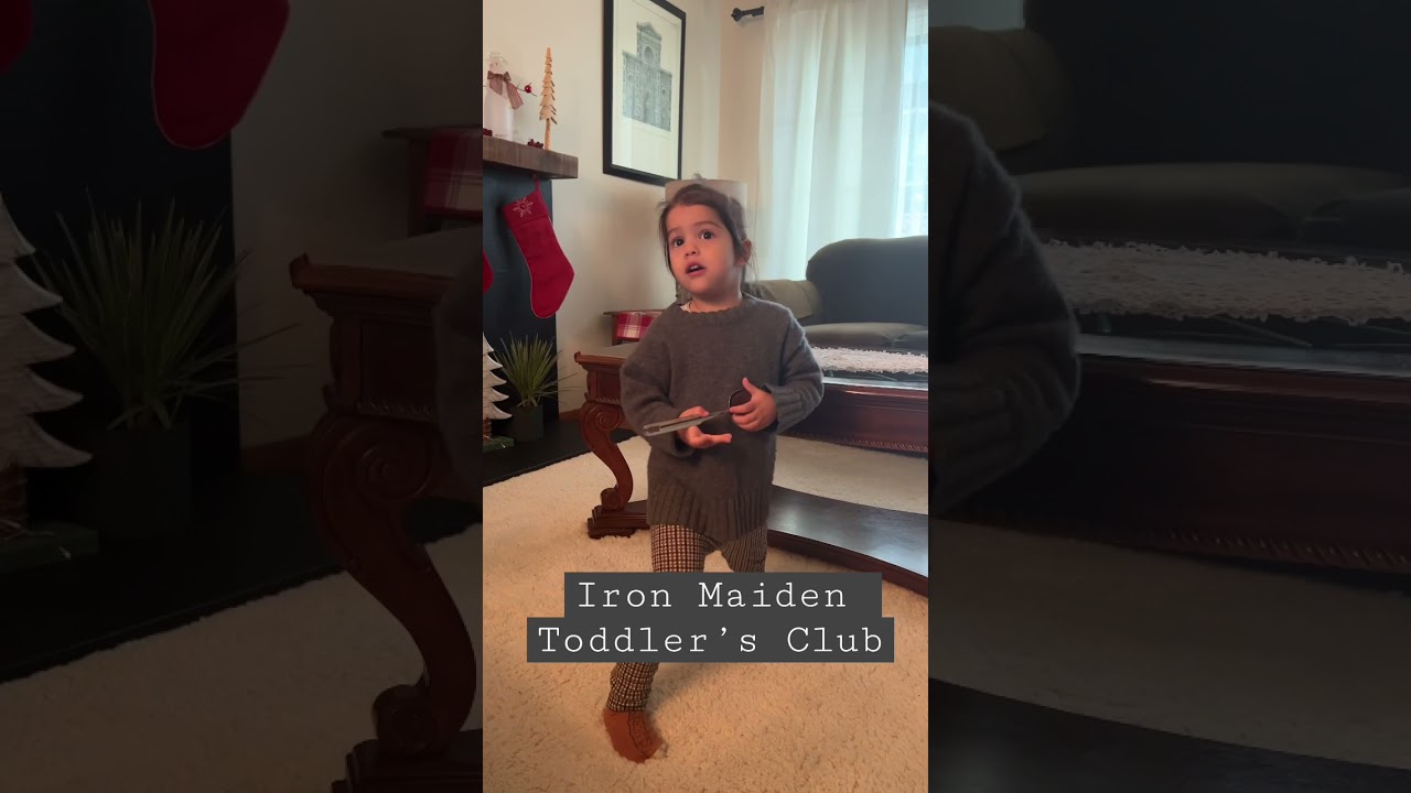 Toddler singing Iron Maiden  - Revelations #shorts 🌵🧡🥦