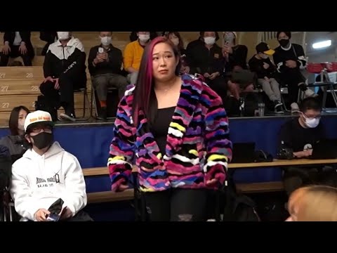 【スターダム】センダイガールズの橋本千紘が現る！スターダム後楽園ホール大会に来場要求をしていた朱里の試合を観戦！-1.6後楽園ホール大会-【STARDOM】