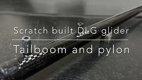 Scratch built DLG glider -Boom and pylon-