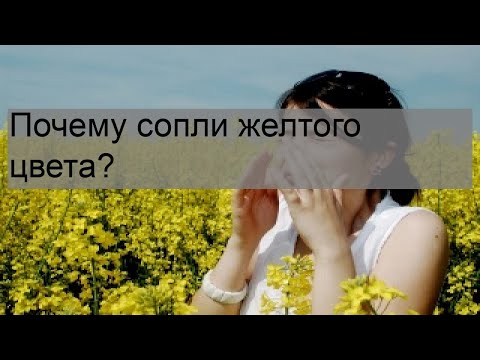 Почему сопли желтого цвета?