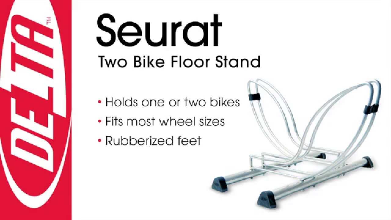 Delta cycle Seurat Two Bike Floor Stand, Silver | Bikeinn