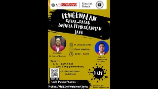 webinar pengenalan dasar java