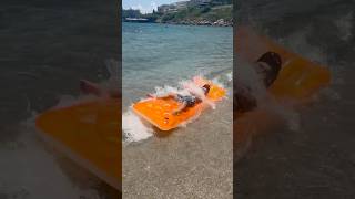 Atesh vs The BIG WAVE! 🌊 Epic Wipeout! Mattress Wipeout! 😂 #kidsvlog #familyvlog #funny #childhood
