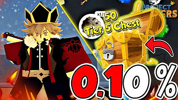 What I Got From 50 Tier 5 Chest (2x Drop) In Project Slayer Update 1.5!