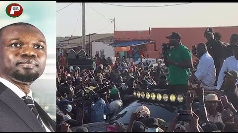 L'ARRIVÉE du Président Ousmane SONKO à Mbour Giga Meeting