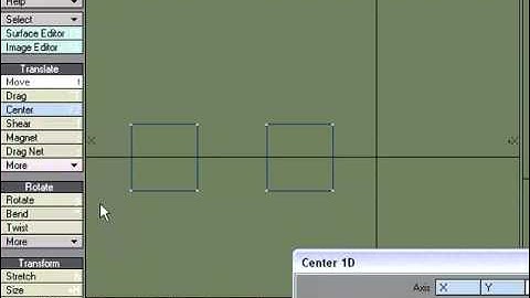 2 - Modeling Tools - Modify Tab - Introduction to the Center, Center 1D and Center Sel 1D functions
