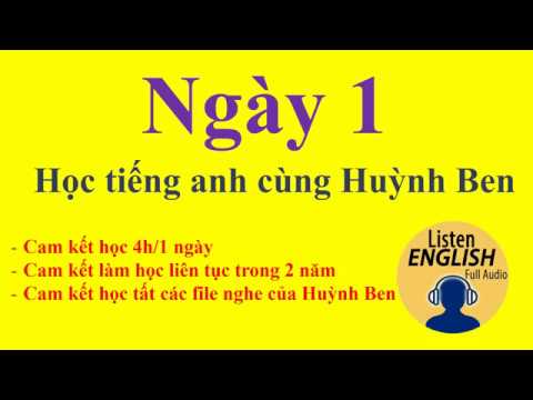 [NGÀY 1] Học tự vựng. Học tiếng anh cùng với Huỳnh Ben