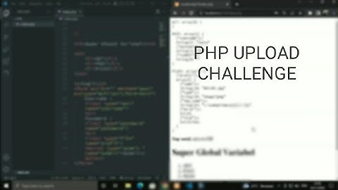 PHP UPLOAD CHALLENGE | Pemrograman Web