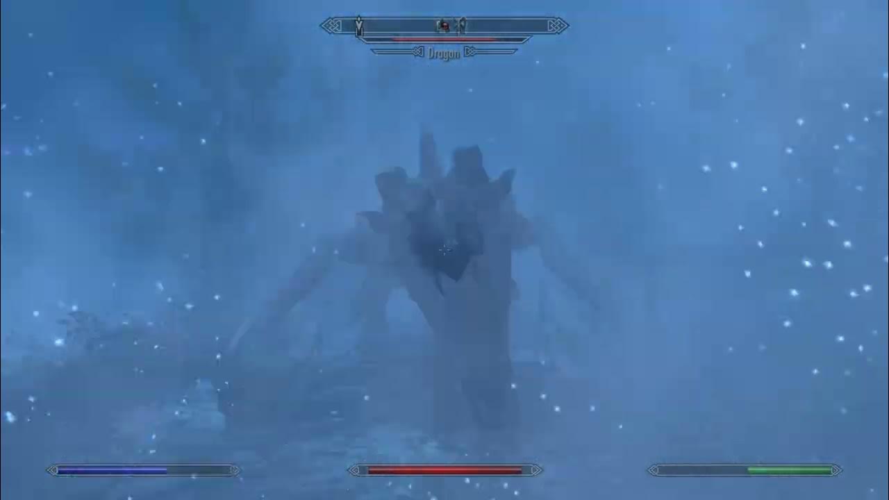 Skyrim, Fighting Dragon, Ward Strat YouTube
