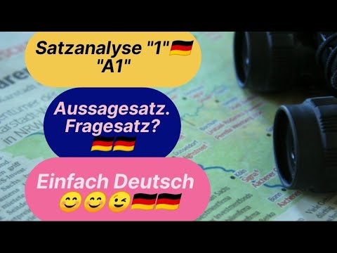 جمل وكلمات بسيطة باللغة الألمانية تحليل الجملة خبرية استفهامية أمر
