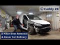 VW Caddy 2K Build Series - A Pillar Dent Removal & Donor Car Delivery - Episode 2