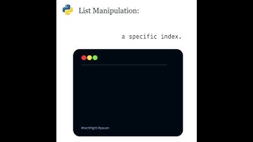 Python 💻 | List Manipulation | list.pop() #python #coder #programming