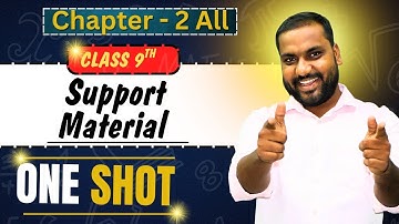 Class 9 Polynomials in One Shot! | Support Material Solutions & Important Questions | 2024-25।