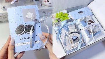 沉浸式打包小卡丨白噪音丨海盐奥利奥主题打包 #沉浸式 #助眠 #小卡打包 #打包视频 #liz