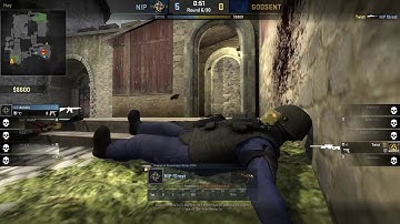 CS:GO POV Demo NiP f0rest (25/7) vs GODSENT (de_cobblestone)