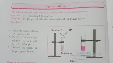 Class 9th Science Practical Experiment No.4 Answer.