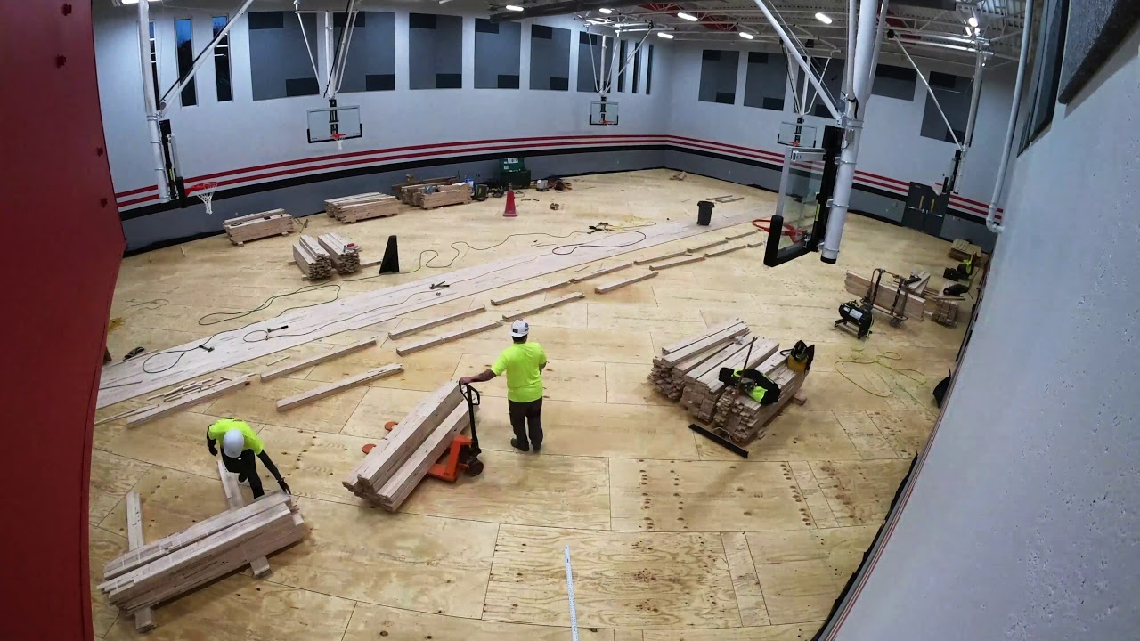 Horizon Elementary - Gym Floor Installation Timelapse