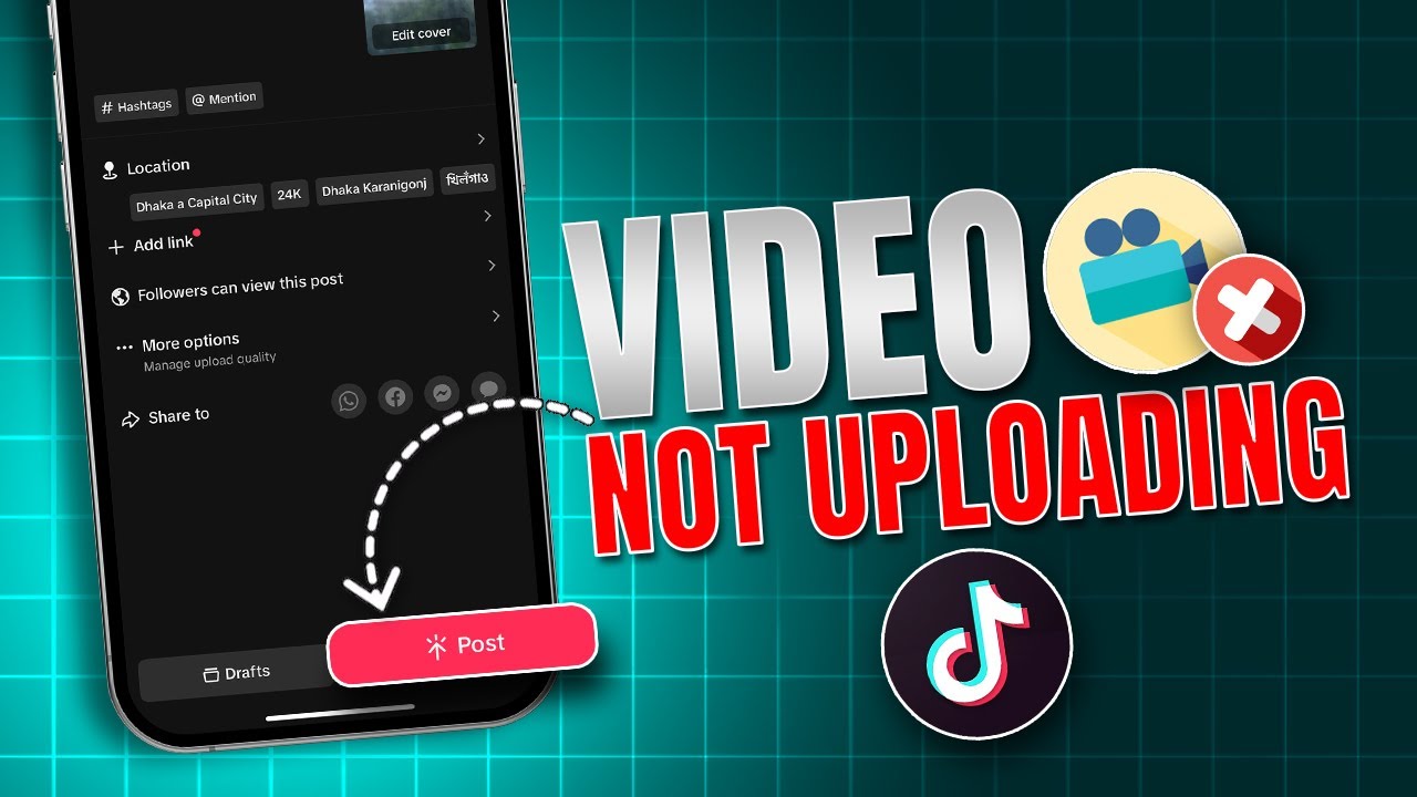 How To Fix TikTok Not Uploading Videos on iPhone | Solve TikTok Upload Problem on iPhone