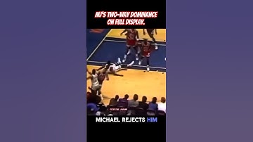 From a block to a layup in 6 seconds — Michael Jordan showing why he’s the GOAT. Unreal athleticism.