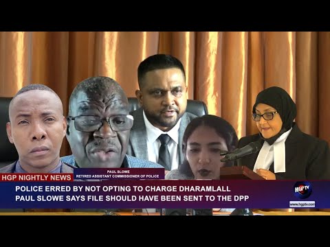 POLICE ERRED BY NOT OPTING TO CHARGE DHARAMLALL; MR SLOWE SAYS FILE SHOULD HAVE BEEN SENT TO THE DPP