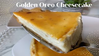 GOLDEN OREO CHEESECAKE - SIMPLY DELICIOUS & IRESISTIBLE - HOW TO MAKE CHEESE CAKE by BITES IN TIME