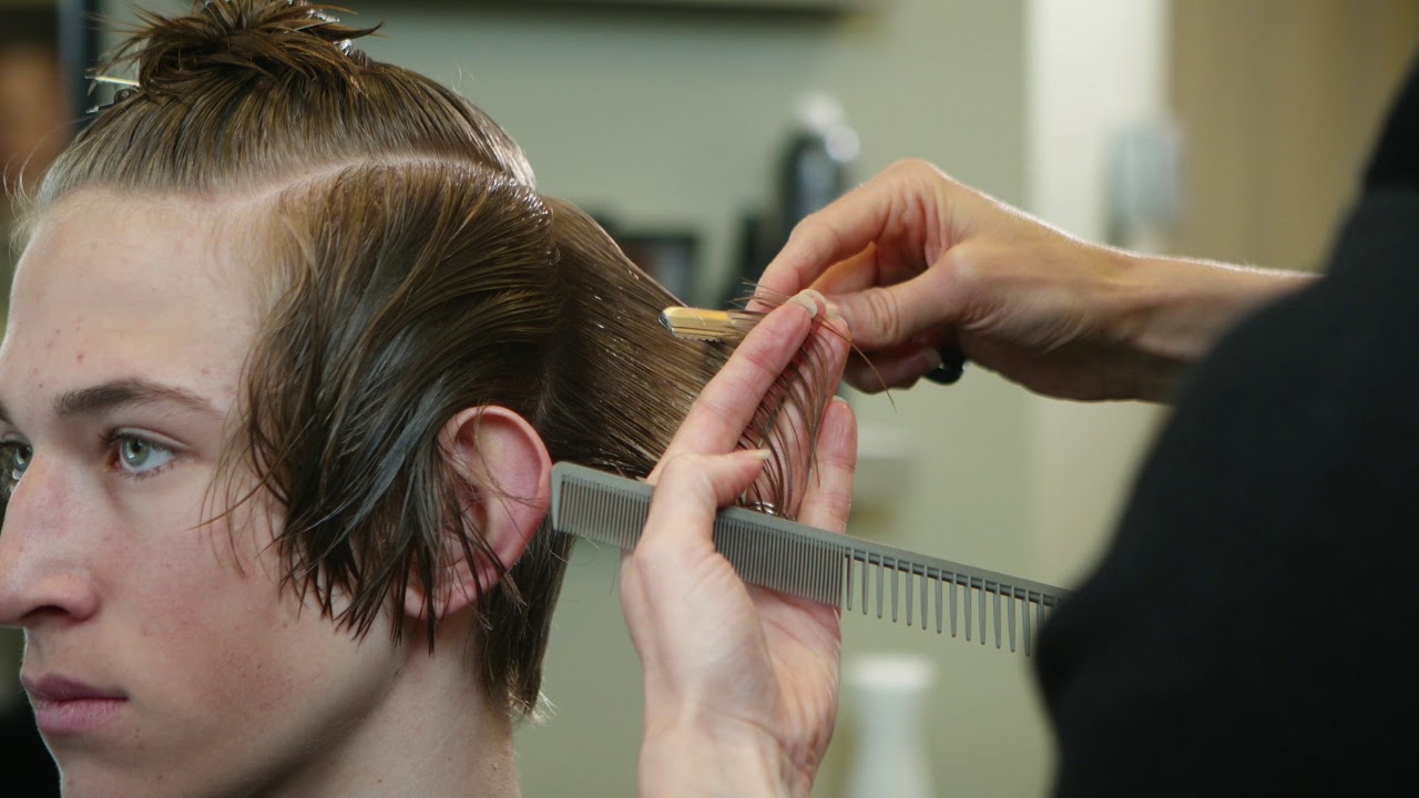 men's razor haircut