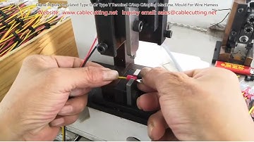 Loose Tubular Insulated Type O Or Type Y Terminal Crimp Crimping Machine, Mould For Wire Harness