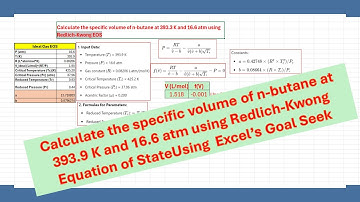 Decoding Pressures: n-Butane and the Redlich-Kwong Equation of State