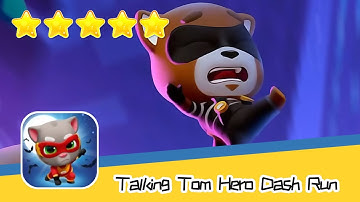 Talking Tom Hero Dash Run Day264 Walkthrough Endless runner Save the world Recommend index five star