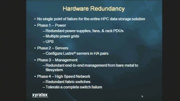 Architecting High Availability Lustre Storage with ClusterStor 6000