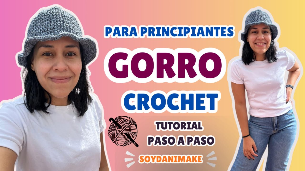 🧶 Gorro a crochet fácil para principiantes | Tutorial paso a paso - YouTube