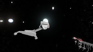 Space Engineers - Star trek Fleet Command Bortas. Weapon test