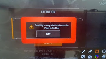 How to Fix Something is wrong with internet connection Player id: don