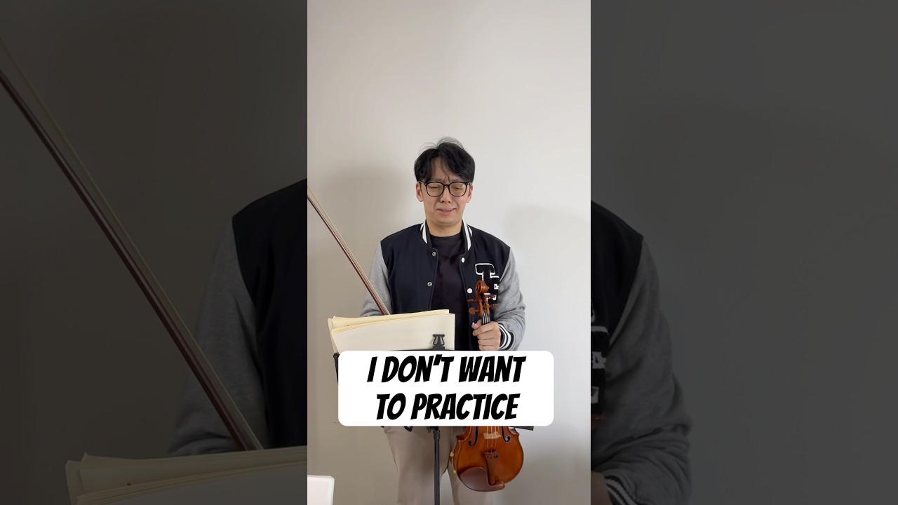 When you don’t want to practice