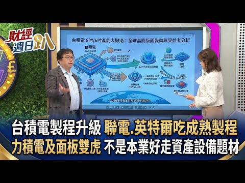 【財經宜&民視財經週日趴】台積電成熟製程肥美訂單 轉給世界先進！世界先進轉投資公司雨露均霑！台積電製程升級 聯電.英特爾吃成熟製程！力積電及面板雙虎 不是本業好走資產設備題材！Ft.莊正賢