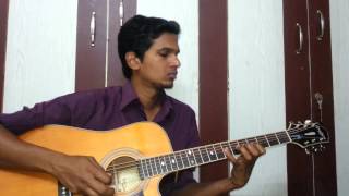 Video thumbnail of "How to play poongatru puthithanathu intro on guita"