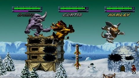 Rampage Through Time Complete Gameplay Adventure (PlayStation,PS1,PSX)