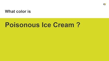 Poisonous Ice Cream color #d7d927 hex color - Green color - Cool color d7d927