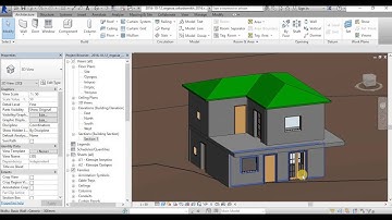 Revit full building project design - tutorial 5 (in greek) - roof design