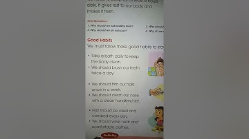 Class -1 Evs L-7 Health is Wealth part -2