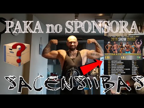 PAKA NO SPONSORA | PIESAKOS SACENSĪBĀM | TRENIŅŠ GYMĀ UN  MĀJĀS | UPDATE KĀ IZSKATOS,CIK SVERU U.T.T