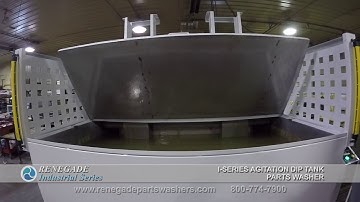 Renegade I-Series Agitation Dip Tank Parts Washers Demo