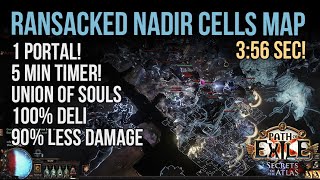 Ransacked Nadir Cells Map (3:56!!) - Molten Strike Armour Stacker -  PoE 3.26