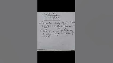 Fraunhoffer diffraction at double slit ll